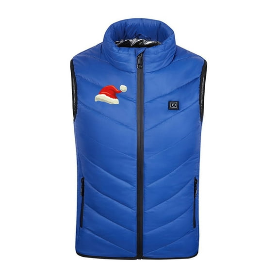 Edvintorg 4-15Years Children Sleeveless Waistcoat Boys Girls Usb Electric Heated Lightweight Rechargeable Heating Waistcoat Down Jacket Coat Children's Outerwear