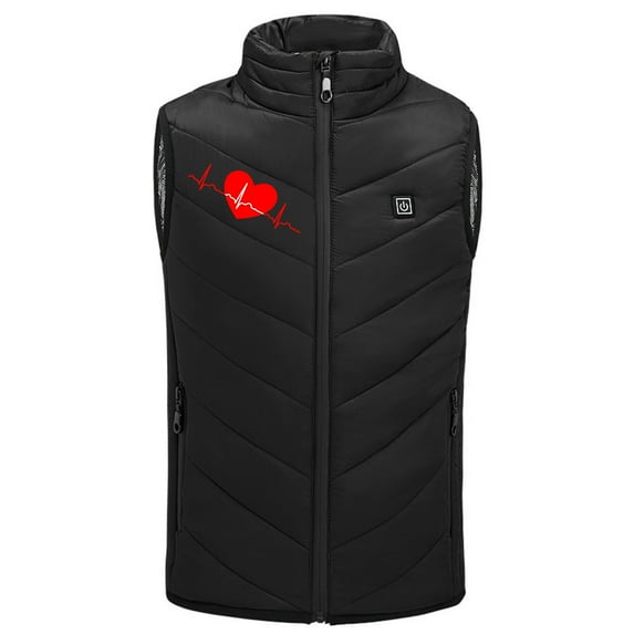 Edvintorg 4-15Years Kids Vest Jacket Warm Sleeveless Jackets Usb Intelligent Constant Temperature Heated Windproof Plus Size Coat for Children Winter 2 Heated Coat Waistcoat