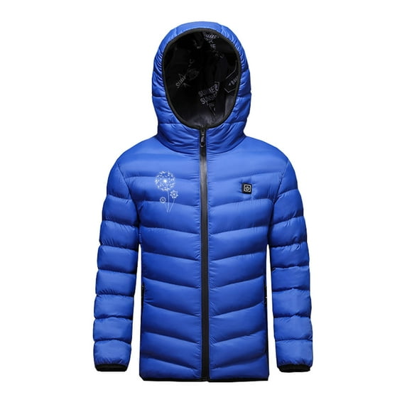 Edvintorg 4-15Years Winter Teenage Boys Down Jacket Usb Intelligent Constant Temperature Heated Windproof Plus Size Coat For Children Winter 3 Heated Jackets On Clearance