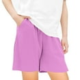 thumbnail image 1 of Edvintorg 5-14Years Active Sports Shorts For Kids Fashion Solid Color Loose Casual Elastic Waist Running Pull On Jogger Shorts With Pockets Teenage Girls Shorts, 1 of 5