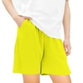 thumbnail image 1 of Edvintorg 5-14Years Active Sports Shorts For Kids Fashion Solid Color Loose Casual Elastic Waist Running Pull On Jogger Shorts With Pockets Teenage Girls Shorts, 1 of 5