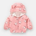 thumbnail image 1 of Edvintorg 6Months-4Years Children Jackets Spring Fall Kids Outerwear Coats Cute Printed Hooded Jackets with Zipper for Boys Baby Boys Girls Windbreaker, 1 of 2