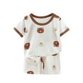 thumbnail image 1 of Edvintorg 6Months-6Years Baby Clothes For Boys Clearance Kids Clothes Girls Lounge Set Cute Printed Casual Short Sleeve Round Neck Tops And Short Sets Children's Costume, 1 of 3