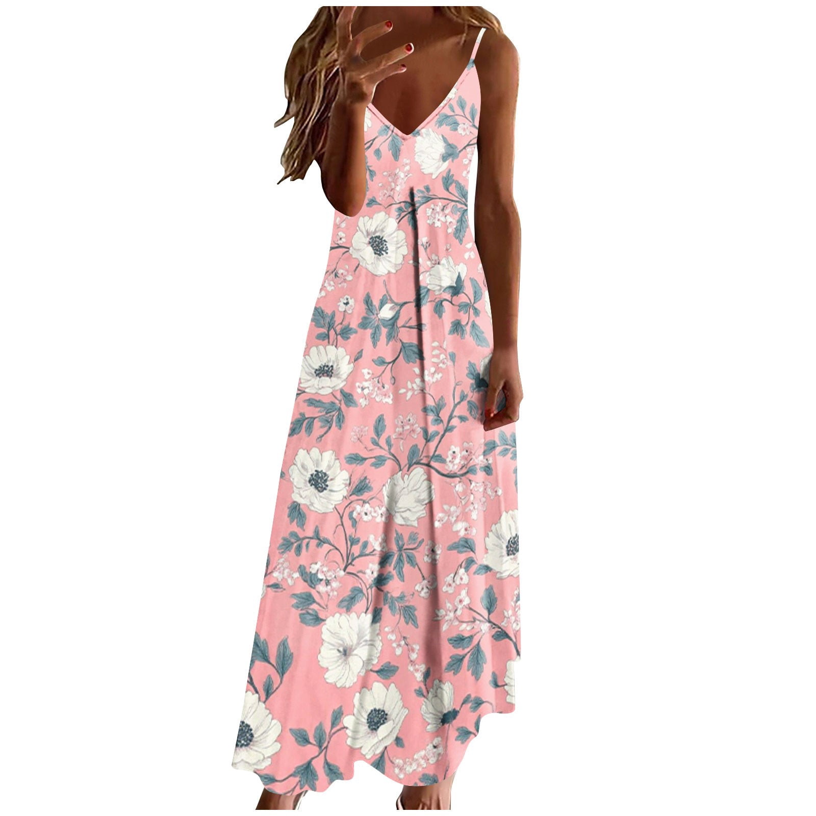 Edvintorg Beach Vacation Clothes for Women Maxi Dress Vintage Floral ...