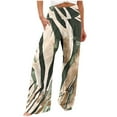 thumbnail image 1 of Edvintorg Bohemian Pants Women Vintage Printing Flowy Palazzo Pants High Waisted Casual Loose Wide Leg Pants with Pockets Womens Trousers, 1 of 5