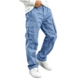 thumbnail image 1 of Edvintorg Boys Cargo Pants Outdoor Elastic Waisted Loose Casual Workout Hiking Pant with Pocket Boys Fashion Size 5-15, 1 of 7