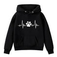 thumbnail image 1 of Edvintorg Boys' Fashion Hoodies & Sweatshirts 1-14 Years Girls and Toddlers' Pullover Tops Long Sleeved Heart Pattern Printed Casual Hooded Sweatshirt Sportswear, 1 of 3