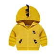 thumbnail image 1 of Edvintorg Boys Jacket Winter Casual Long Sleeve Hooded Sweatshirts Cute Dinosaur Print Zipper Coat Jackets for Girls 3-9 Years Outdoor Casual Sportswear, 1 of 6
