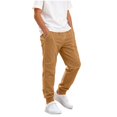 thumbnail image 1 of Edvintorg Boys Pants Solid Color Elastic Waisted Cuffed Sweatpant Outdoor Casual Workout Pant with Pocket Kids Clothes Boys Size 5-13, 1 of 5