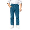 thumbnail image 1 of Edvintorg Boys' Pants Solid Color High Waisted Corduroy Trouser Fall Winter Stretch Casual Pant with Pocket Teen Clothes Size 5-16, 1 of 9