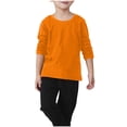 thumbnail image 1 of Edvintorg Boys Shirts Long Sleeve Fashion Solid Color Round Neck Casual Loose Athletic Tees Cotton Fall Tops Boys Tshirts 2-11 Years, 1 of 6