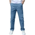 thumbnail image 1 of Edvintorg Boys Sweatpants Back To School Fashion Elastic Waisted Casual Athletic Joggers with Pockets Size 3-14, 1 of 7