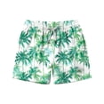 thumbnail image 1 of Edvintorg Boys Swim Trunks Tropical Printed Casual Elastic Waisted Beach Shorts with Pockets Size 6-15, 1 of 7