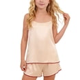 thumbnail image 1 of Edvintorg Clothes for Kids 2 Piece Summer Lightweight Spaghetti Straps Sleeveless Casual Top and Boyshort Size 5-14, 1 of 5