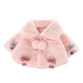 thumbnail image 1 of Edvintorg Cute Cartoon Plush Baby Girls Jacket Christmas Sweet Princess Girls Coat Autumn Winter Warm Cloak Outerwear Toddler Girl Clothes 0-3Y, 1 of 4