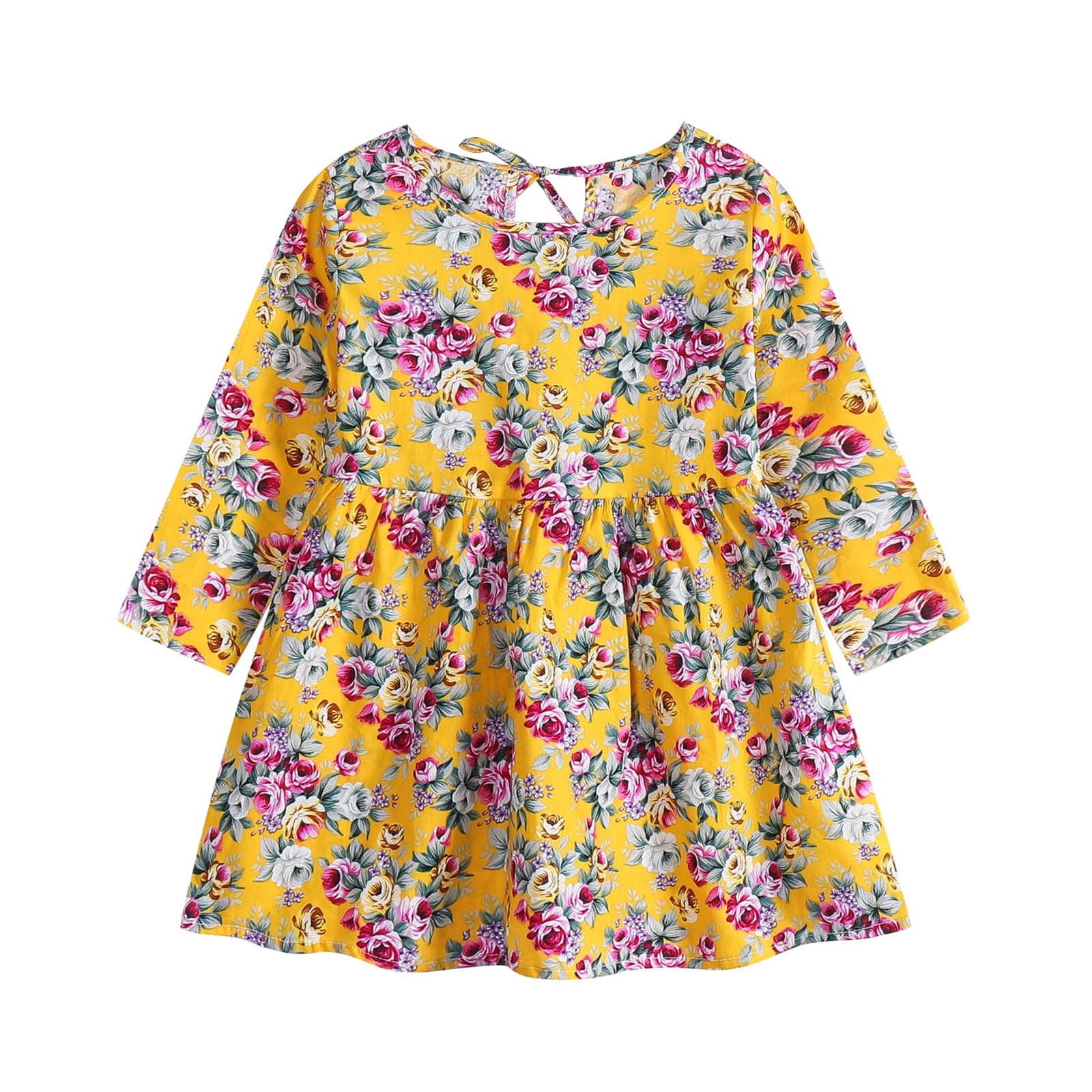 Edvintorg Cute Dresses for Girls 6M-3Y Clearance Korean Style Floral ...