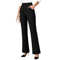 thumbnail image 1 of Edvintorg Dress Pants Women High Waisted Business Casual Trouser Solid Color Stretch Flare Pant with Pocket Women's Clothes Black S-2XL, 1 of 6
