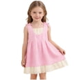 thumbnail image 1 of Edvintorg Dress for Girls Cute Bowknot Princess Birthday Party Dresses Summer Sleeveless Sundress Size 2-7, 1 of 9