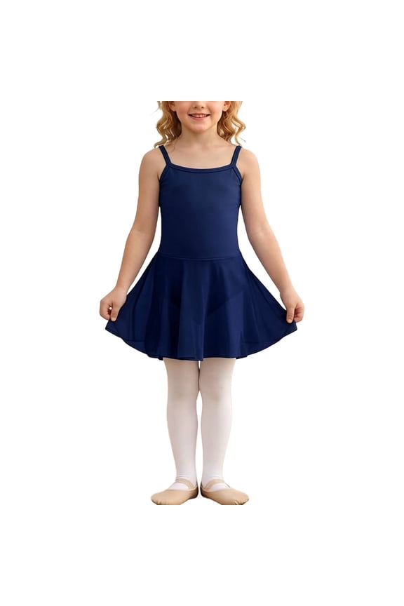 Dresses for Girls Trendy Sleeveless Dance Dress Skirted Leotard Summer Clothes for Girls Size 3-15