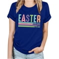 thumbnail image 1 of Edvintorg Easter Shirt Womens Clearance Fashion Funny Print Harajuku Shirts Short Sleeve Round Neck T-Shirt Blouse&nbsp;Basic Tee Tops, 1 of 3