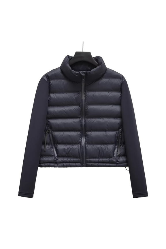 Fashion Women Cropped Jacket Solid Color Long Sleeve Coats Outwears Casual Shortpilot Jacket Cotton Jacket Female