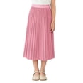 thumbnail image 1 of Edvintorg Girls Skirts Elastic Waisted Pleated Chiffon Skirt Midi Swing A-Line Skirts Size 3-13, 1 of 6