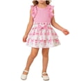 thumbnail image 1 of Edvintorg Girls Two Piece Sets Cute Floral Printed Sleeveless Tops and Skirts Summer Outfits Clothes for Girls Size 9M-3Y, 1 of 9