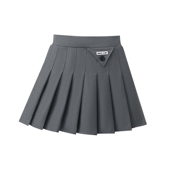Edvintorg Girls Uniform Skirts Back To School High Waisted Casual Pleated Mini Skirt with Liner Girls Clothing Size 4-14