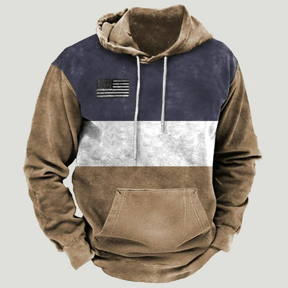 Edvintorg Hip Hop Graphic Hoodies Men Fashion Loose Fit Midweight Long Sleeve Pullover Sweatshirt Korean Streetwear Casual Oversized Sweatshirt with Pockets
