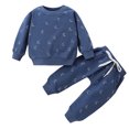 thumbnail image 1 of Edvintorg Infant Girls Clothing Set Cute Printed Casual Long Sleeve Sweatshirt and Drawstring Pants Sports Suit 6M-3Y Winter Kids Clothes Girls Boutique Outfits, 1 of 7