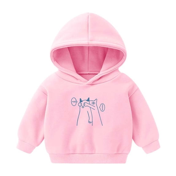 Edvintorg Kawaii Hoodies for Kids Boys Sportswear Fashion Printing Casual Long Sleeve Pullover Tops Hooded Sweatshirt Kids Clothes Girls School Outfit 3-7 Years Children's Sweatshirts