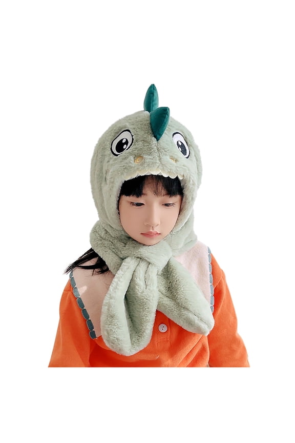 Kids Girls&Boys Winter Hats Cute Cartoon Thick Hat Protectors Warm Plush Hat Antlers Cap Casquette Enfant
