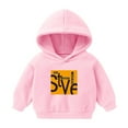 thumbnail image 1 of Edvintorg Kids Hoodie Fashion Letter Printing Casual Long Sleeve Pullover Tops Hooded Sweatshirt Kids Clothes Boys School Outfit 3-8 Years Children's Sportswear, 1 of 2