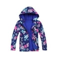thumbnail image 1 of Edvintorg Kids Jackets Girls Winter Casual Outdoor Windbreaker for Boys Fashion Printed Long Sleeve Waterproof Hooded Warm Coat 4-12 Years Children's Outerwear with Zipper, 1 of 6