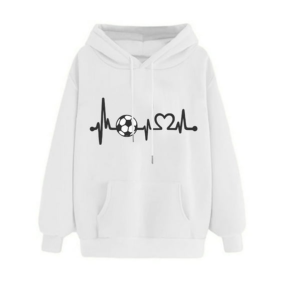 Edvintorg Korean Streetwear Sweatshirt Women's Winter Hooded Sweatshirt Kawaii Printed Long Sleeve Comfortable Casual Pullover Tops