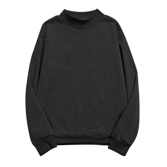 Edvintorg Lightweight Sweatshirts for Women Plus Size Crew Neck Long Sleeve Casual Pullover Sweatshirt Women Tops Black L