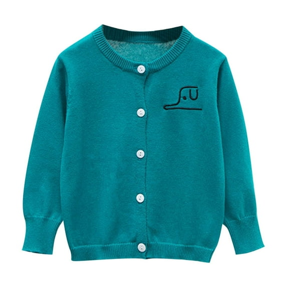 Edvintorg Little Girl Knit Cardigan Sweater - Toddler Button Down School Uniforms Cardigan 2-10Years Girls Winter Clothes