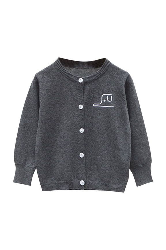 Little Girl Knit Cardigan Sweater - Toddler Button Down School Uniforms Cardigan 2-10Years Girls Winter Clothes