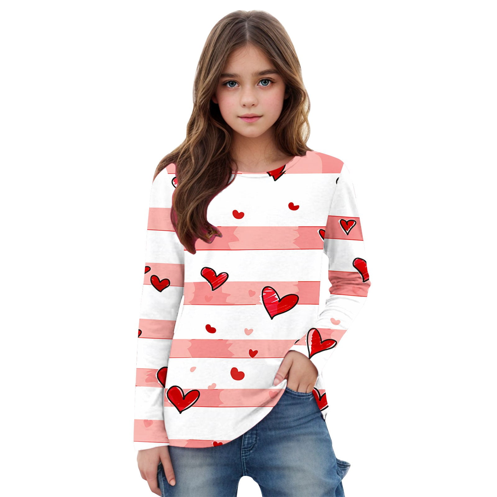 Little Girls Clothes Valentine's Day Gift Spring Holiday — free download