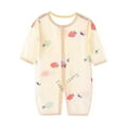 thumbnail image 1 of Edvintorg Long Sleeve Rompers Baby Summer Breathable Comfortable Cotton Jumpsuit Cute Loungewear Thin Air-Conditioned Clothing 0-12 Months, 1 of 3