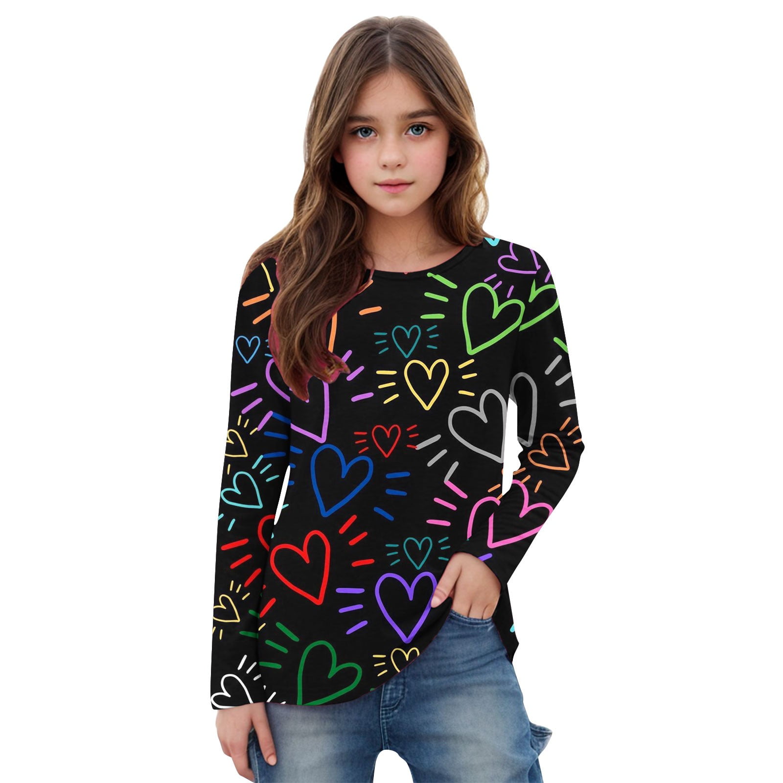Fascinating Long Sleeve Shirts For Girls Gallery