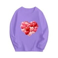 thumbnail image 1 of Edvintorg Long Sleeve Shirts for Girls Valentine's Day Gift Spring Cute Heart Printing Casual Round Neck Pullover Tops Shirts for Boys 3-10 Years Cotton Children's Tshirts, 1 of 2