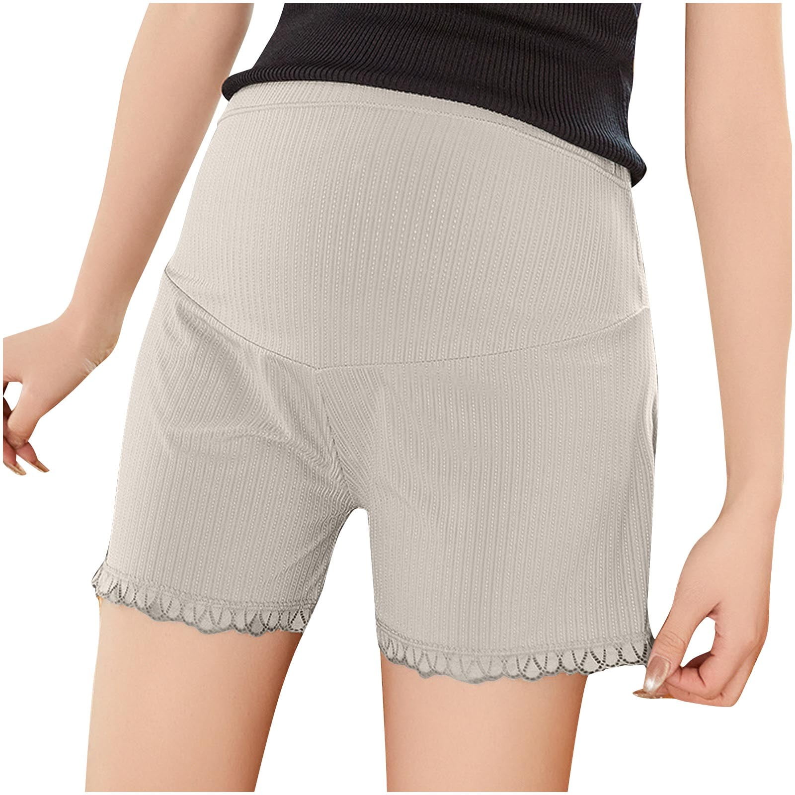 maternity dress pants short Amazon.com: GROTEEN 3 Pack Women's Maternity Shorts Over Belly with Pockets