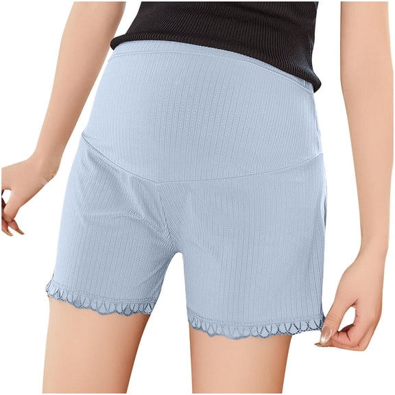 Edvintorg Maternity Clothes Fashion Solid Color Elastic Waist Casual Adjustable Mayernity Shorts Pants Maternity Underwear Loungewear Pregnancy Shorts Comfy
