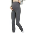 thumbnail image 1 of Edvintorg Maternity Leggings for Women Winter Thick Maternity Pants Fashion Solid Color High Waisted Casual Stretchy Comfortable Lounge Activewear Yoga Pregnancy Pants, 1 of 7