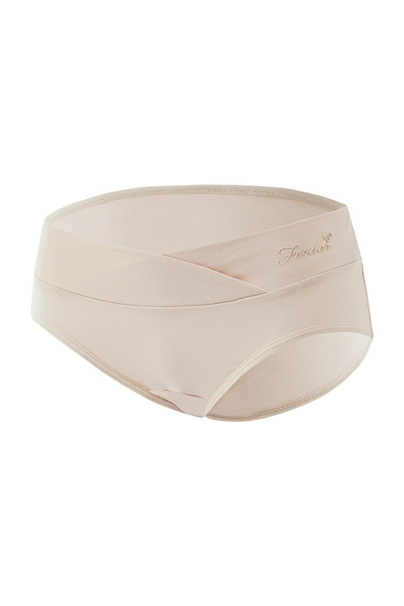 Maternity Underwear Seamless Women Fashion Solid Color Comfortable Pregnancy Panties Comfy Plus Size Underwear for Pregnant Women Calzones De Maternidad Para Mujer