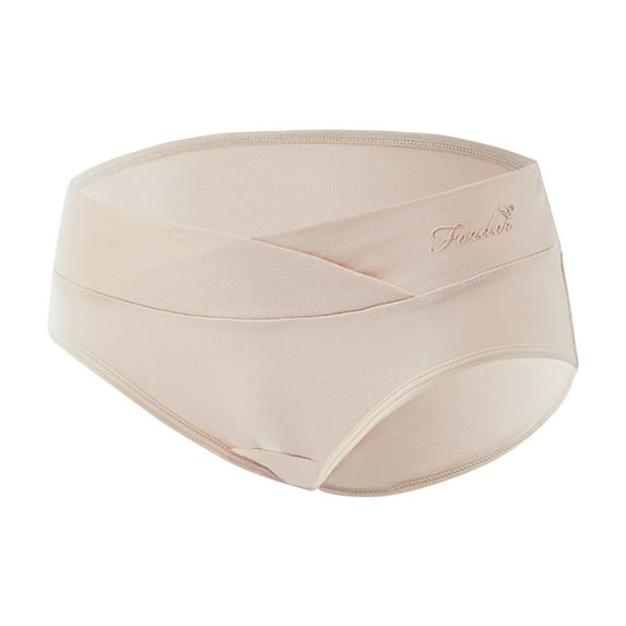 Edvintorg Maternity Underwear Seamless Women Fashion Solid Color Comfortable Pregnancy Panties Comfy Plus Size Underwear for Pregnant Women Calzones De Maternidad Para Mujer
