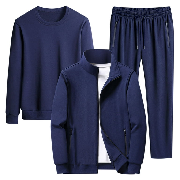 Edvintorg Men S Tracksuit Athletic Full Zip Casual Sports Jogging