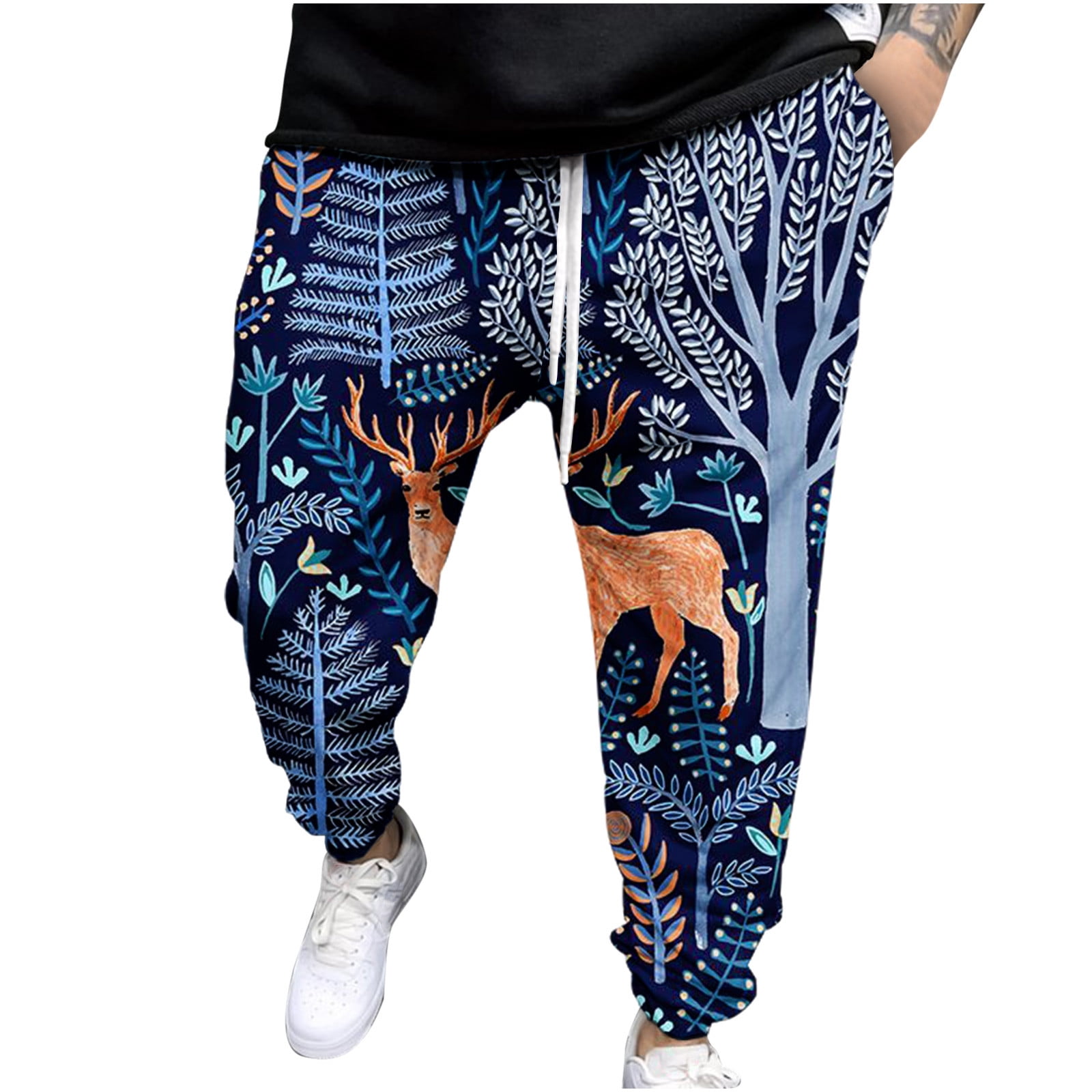 Men Sweatpants Clearance Casual Fashion Sweatpants Christmas