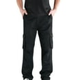 thumbnail image 1 of Edvintorg Men's Spring and Autumn Hip-Hop Design Sports Fitness Loose Trousers, 1 of 3